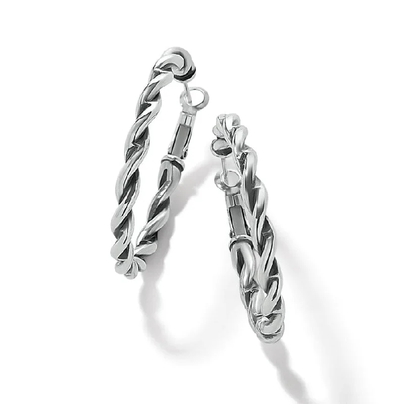 Women's Earrings – Elegant Designs for Every Personality--Interlok Twist Oval Leverback Hoop Earrings Women's Earrings – Elegant Designs for Every Personality--Interlok Twist Oval Leverback Hoop Earrings