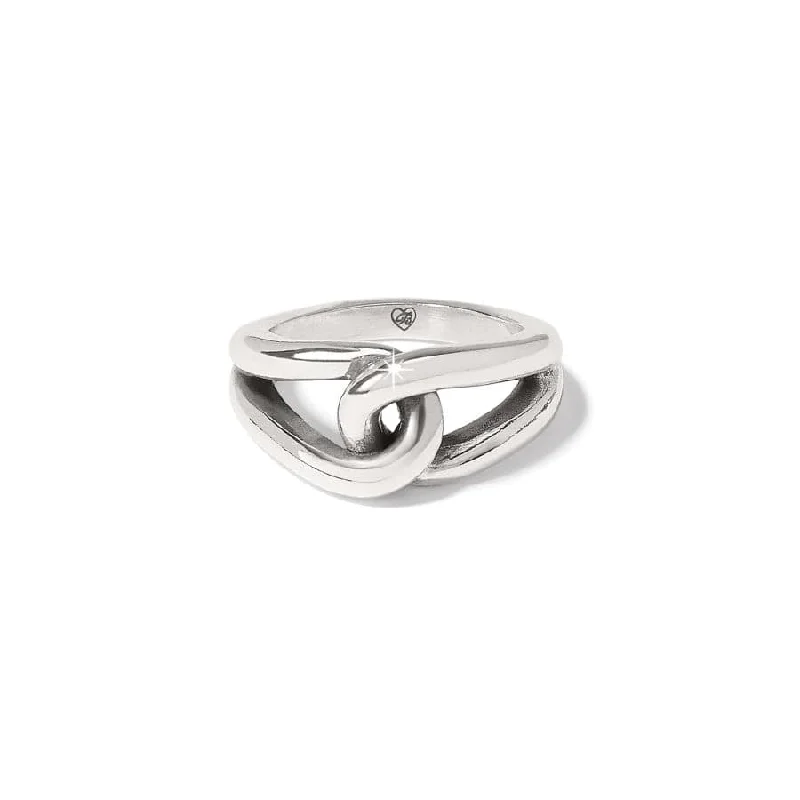 Chic Women's Rings for Fashion-Forward Looks-Interlok Bold Ring