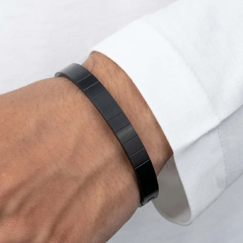 Men's Adjustable Cuff Bracelets with Stones-Hercules Kada Bracelet