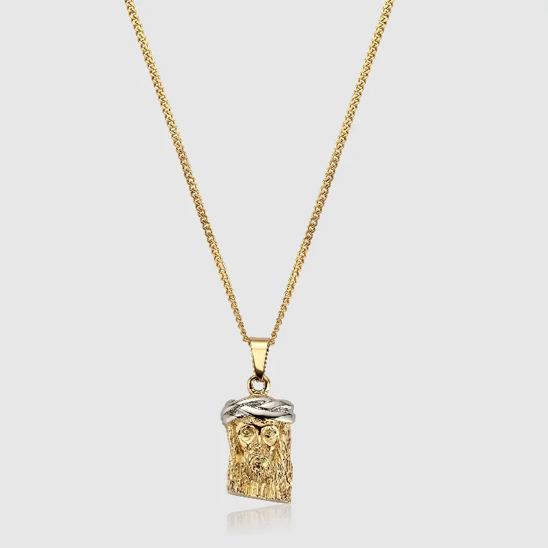 Exclusive Men's Necklaces & Pendants for the Modern Gentleman-Jesus Piece (Gold)