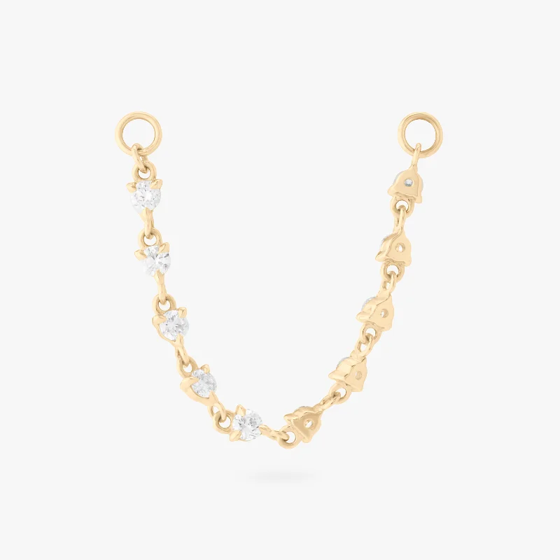 Women's Earrings – Elegant Designs for Every Personality--14K Front to Back Diamond Charm Women's Earrings – Elegant Designs for Every Personality--14K Front to Back Diamond Charm