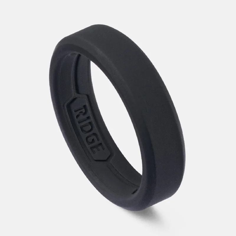 Top Men's Rings – Crafted for Every Style  Ridge 6mm Silicone Ring Set - Royal Black