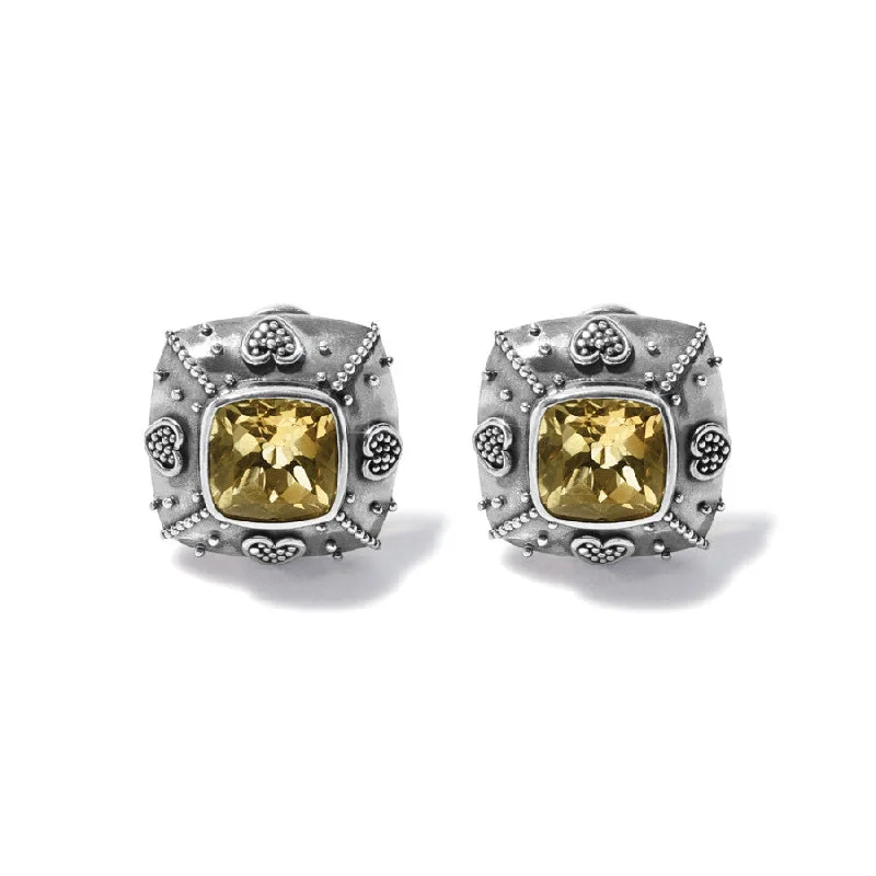 Women's Earrings – Elegant Designs for Every Personality--Bali Citrine Java Post Earrings Women's Earrings – Elegant Designs for Every Personality--Bali Citrine Java Post Earrings