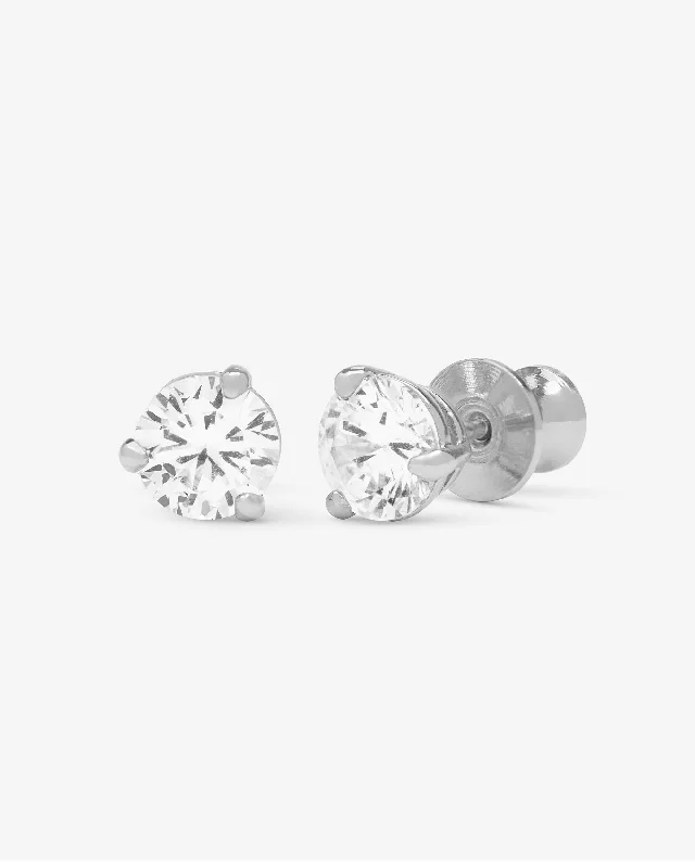 Women's Earrings – Elegant Designs for Every Personality--Not Your Basic 6mm Studs - Silver|White Diamondettes Women's Earrings – Elegant Designs for Every Personality--Not Your Basic 6mm Studs - Silver|White Diamondettes