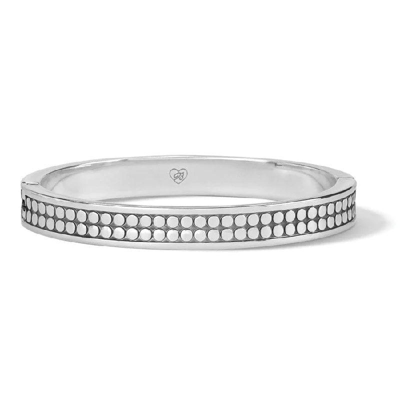 Luxe Crystal Bangles for Women-Pebble Round Hinged Bangle
