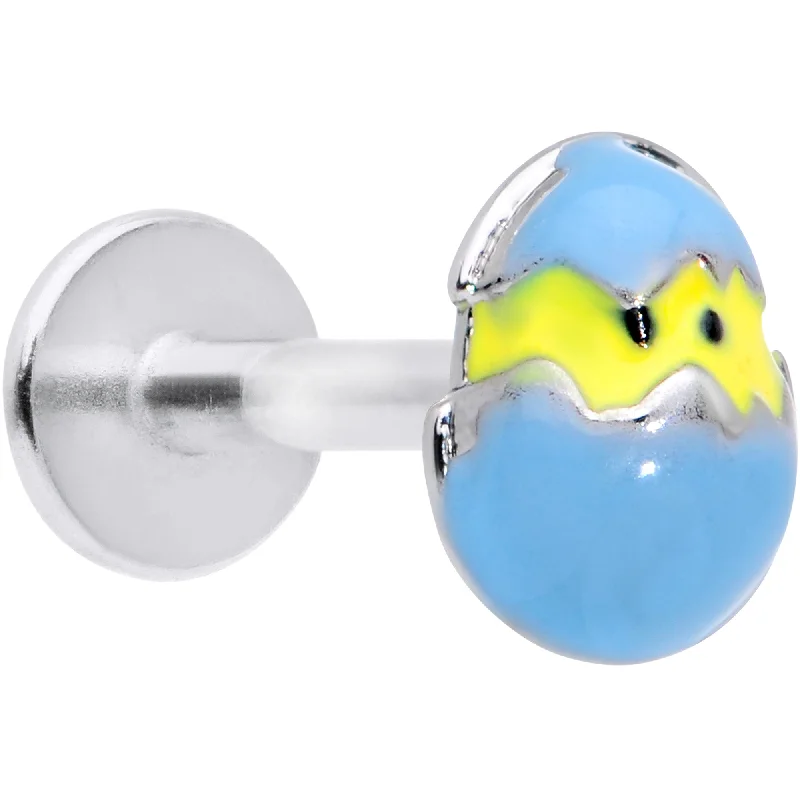 High-Quality Lip Rings for Daily Use16 Gauge 5/16 Blue Easter Egg Chick Labret Monroe Tragus