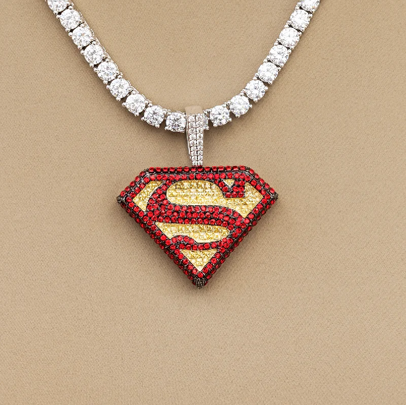 Shop Classic Women's Necklaces & Pendants with a Modern Twist-Official DC Comics Superman Logo Pendant Shop Classic Women's Necklaces & Pendants with a Modern Twist-Official DC Comics Superman Logo Pendant