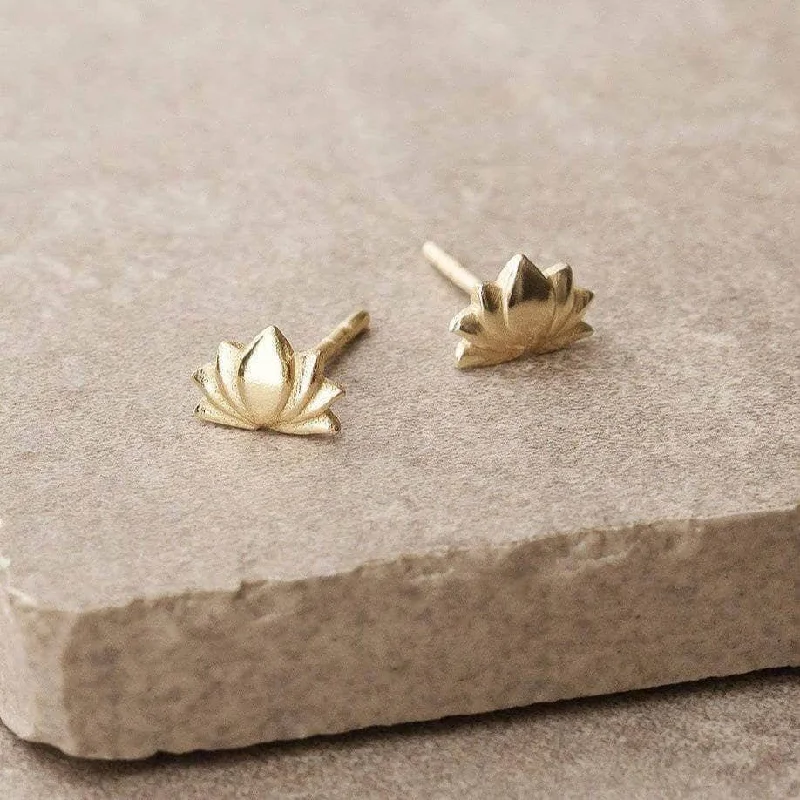 Women's Earrings – Elegant Designs for Every Personality--Lotus Stud Earrings