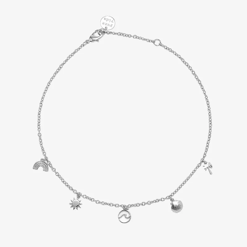 Women's Silver Bangle Bracelets-Maui Charms Bracelet