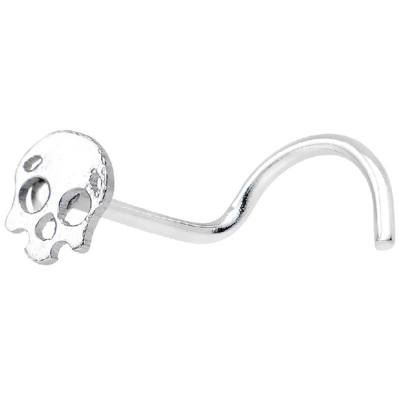 Stylish Nose Rings with Simple Designs -316L Stainless Steel Skull Nose Ring