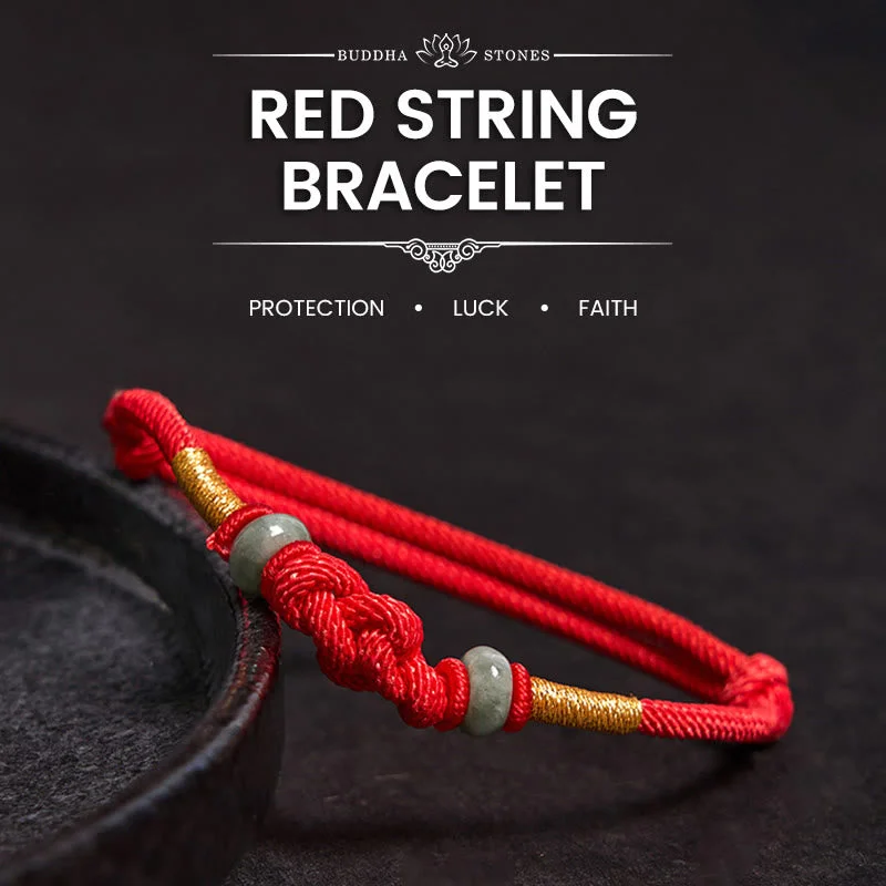 Simple Braided Bracelets for Men-Buddha Stones Red String Jade Luck Fortune Knot Braided Couple Bracelet Simple Braided Bracelets for Men-Buddha Stones Red String Jade Luck Fortune Knot Braided Couple Bracelet