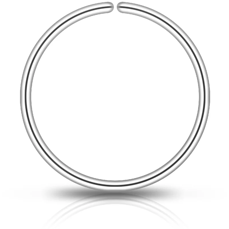Unique Nose Rings with Creative Styles -Single Hoop Nose 925 Sterling Silver Nose Hoop Ring (Select Your Size) Unique Nose Rings with Creative Styles -Single Hoop Nose 925 Sterling Silver Nose Hoop Ring (Select Your Size)