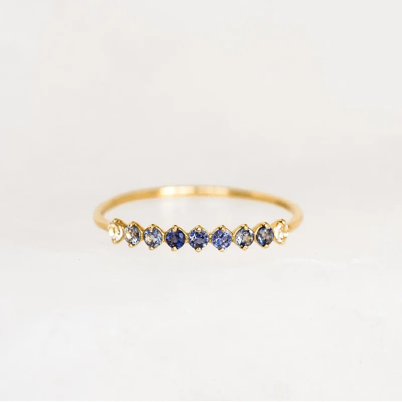 Chic Women's Rings for Fashion-Forward Looks-December Birthstone Ring 14k Gold - Ombre Cordierite Chic Women's Rings for Fashion-Forward Looks-December Birthstone Ring 14k Gold - Ombre Cordierite