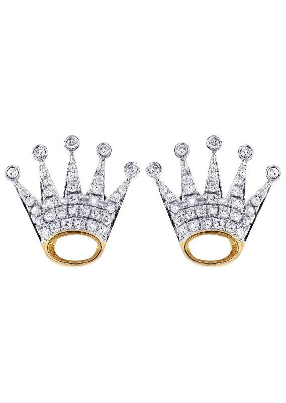 Shop Durable Men's Earrings for Everyday Wear-Diamond Earrings For Men | 14K Yellow Gold | 0.87 Carats Shop Durable Men's Earrings for Everyday Wear-Diamond Earrings For Men | 14K Yellow Gold | 0.87 Carats