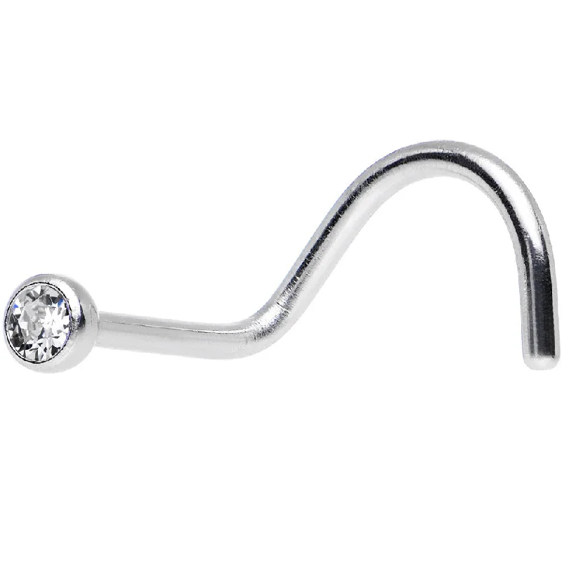 Nose Rings for Party Fashion -Crystal Screw Nose Ring Created with Crystals