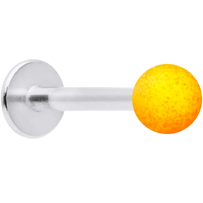 Gorgeous Lip Rings with Sparkling Stones16 Gauge 5/16 Orange Yellow Ombre Soft Finish Labret Monroe Tragus