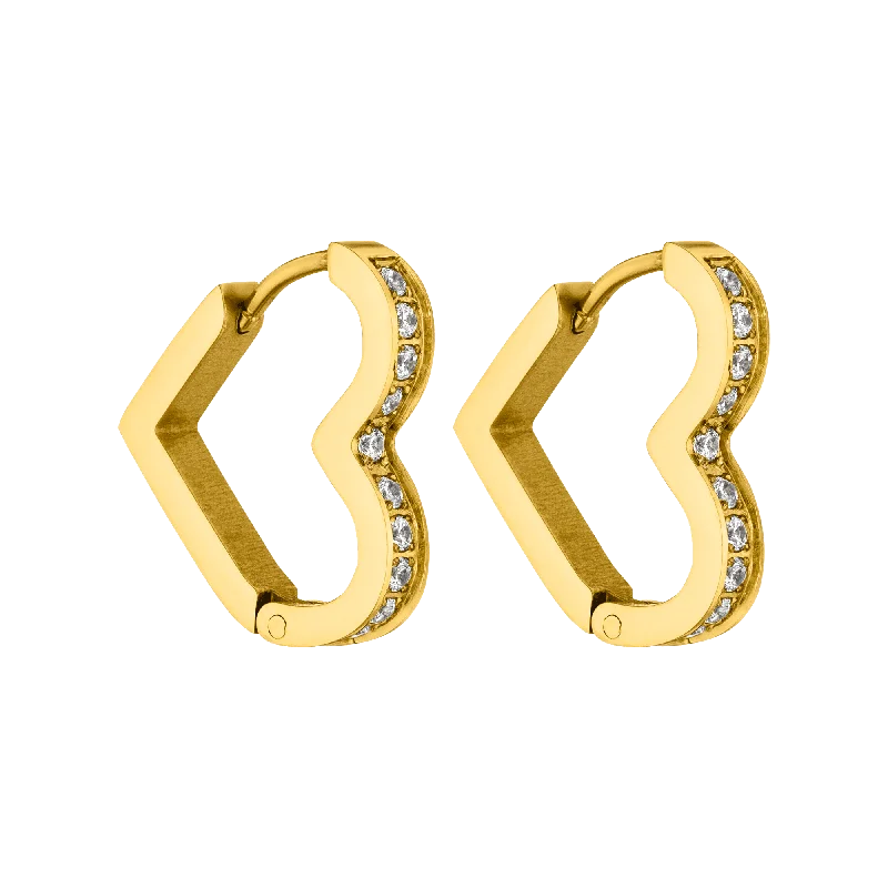 Women's Earrings – Elegant Designs for Every Personality--Glitter Heart Ohrringe