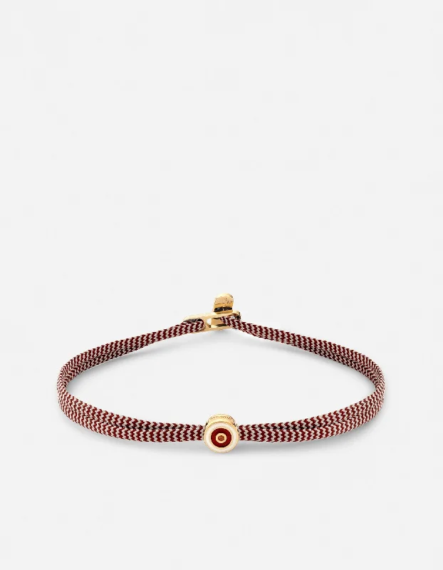 Adjustable Beaded Bracelets for Men-Opus Garnet Metric 2.5mm Rope Bracelet, Gold Vermeil/Red Adjustable Beaded Bracelets for Men-Opus Garnet Metric 2.5mm Rope Bracelet, Gold Vermeil/Red