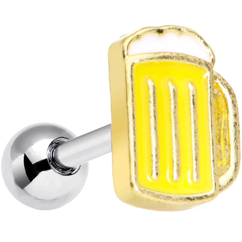 Women's Earrings – Elegant Designs for Every Personality--16 Gauge 1/4 St Patricks Day Frosty Mug Beer Cartilage Tragus Earring Women's Earrings – Elegant Designs for Every Personality--16 Gauge 1/4 St Patricks Day Frosty Mug Beer Cartilage Tragus Earring