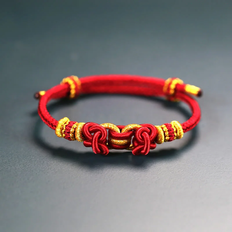 Men's Silver Bracelets with Unique Engraving-Buddha Stones Red String Saddle Knot Strength Bracelet Men's Silver Bracelets with Unique Engraving-Buddha Stones Red String Saddle Knot Strength Bracelet