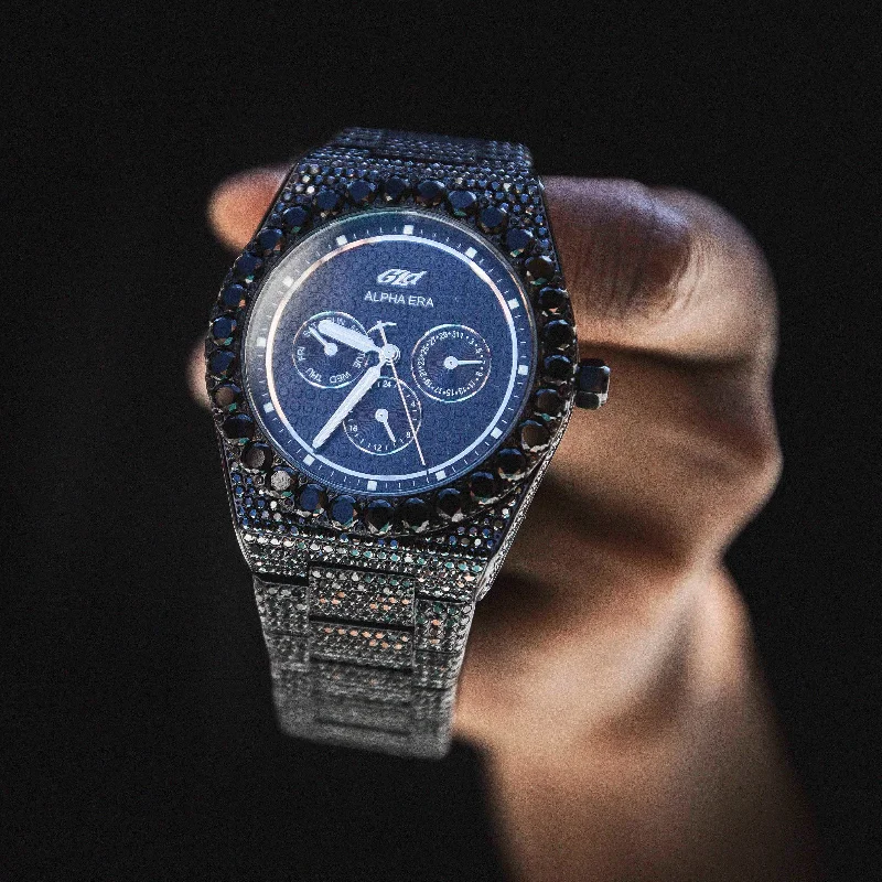 High-End Watches for Men-42MM Iced Alpha Era® Black