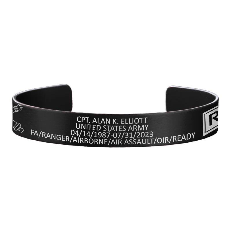 Personalized Bracelets for Men-CPT Alan K. Elliott Memorial Band – Hosted by the Elliott Family Personalized Bracelets for Men-CPT Alan K. Elliott Memorial Band – Hosted by the Elliott Family