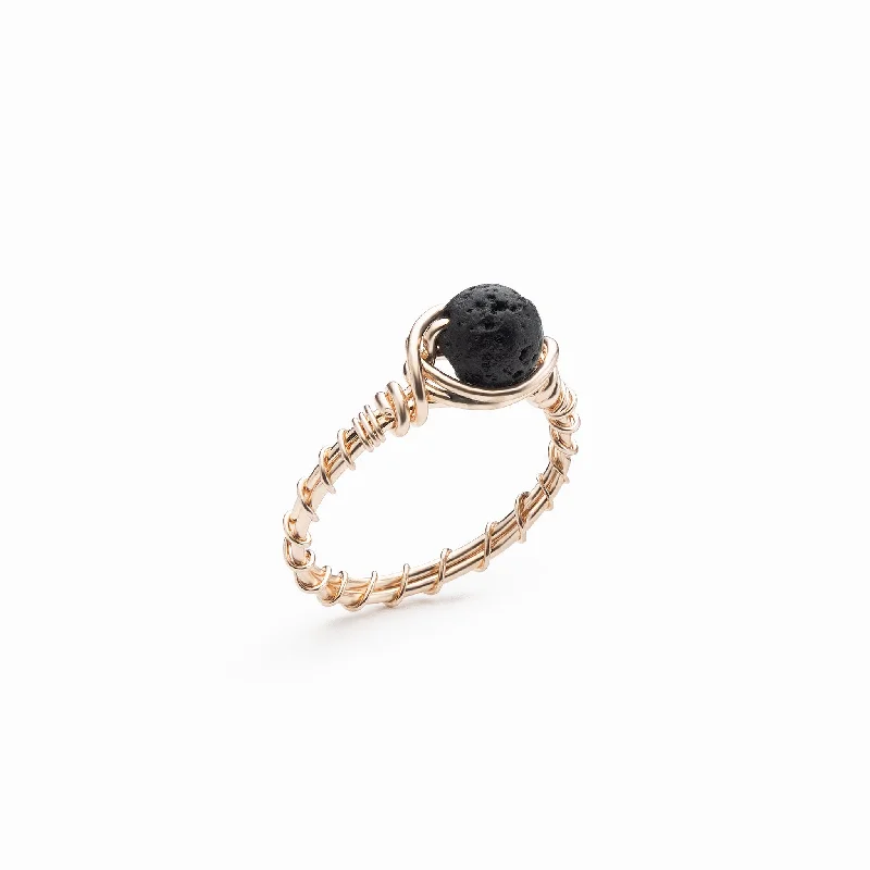 Chic Women's Rings for Fashion-Forward Looks-Wire Wrapped Diffuser Ring