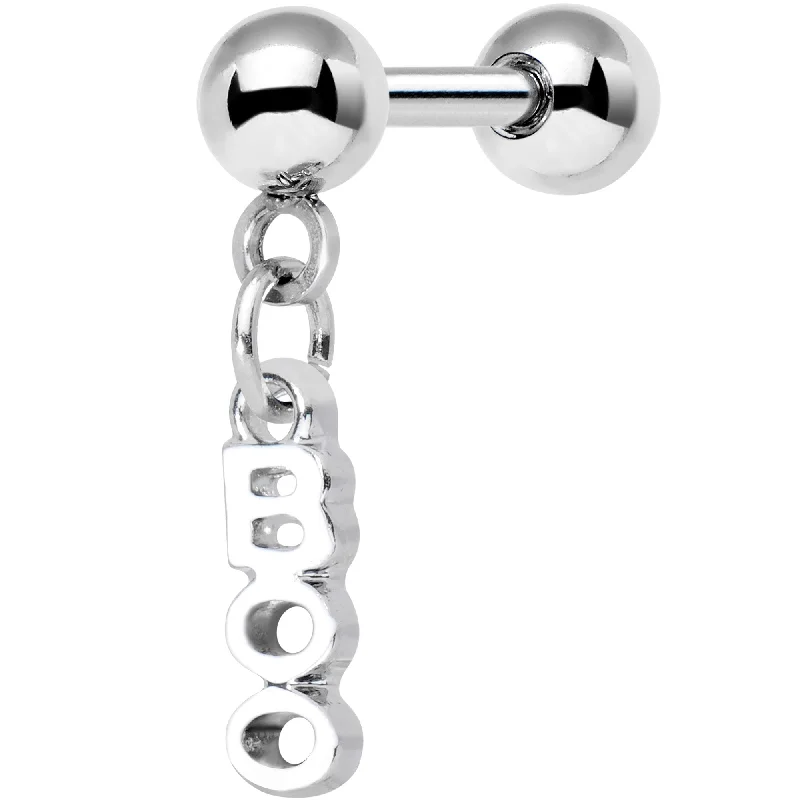 Women's Earrings – Elegant Designs for Every Personality--16 Gauge 1/4 White Boo Halloween Dangle Cartilage Tragus Earring Women's Earrings – Elegant Designs for Every Personality--16 Gauge 1/4 White Boo Halloween Dangle Cartilage Tragus Earring