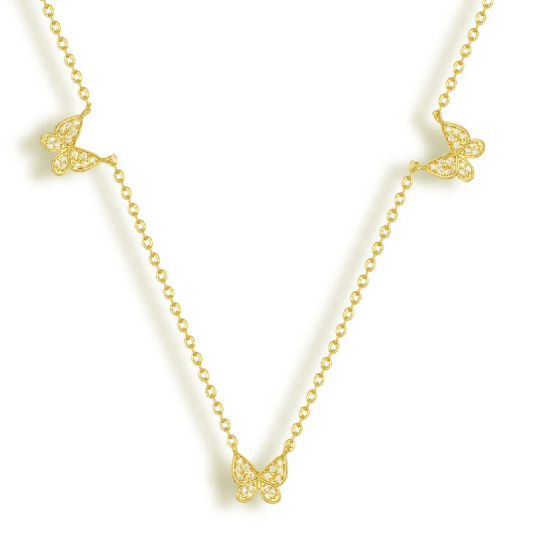 Shop Classic Women's Necklaces & Pendants with a Modern Twist-Butterfly Fly Away Necklace Shop Classic Women's Necklaces & Pendants with a Modern Twist-Butterfly Fly Away Necklace