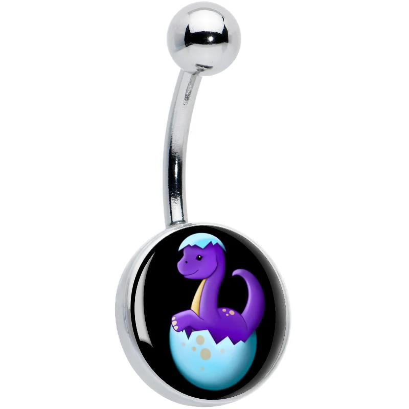 Elegant Belly Rings for Timeless Fashion -Baby Dinosaur Belly Ring