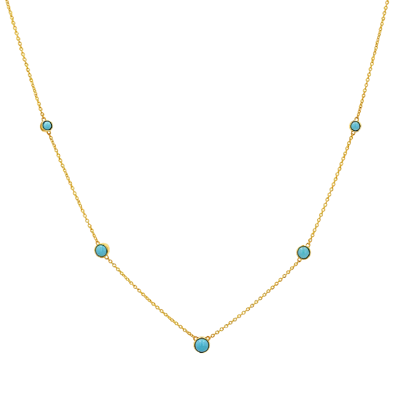 Shop Classic Women's Necklaces & Pendants with a Modern Twist-Graduating Genuine Turquoise Necklace Shop Classic Women's Necklaces & Pendants with a Modern Twist-Graduating Genuine Turquoise Necklace