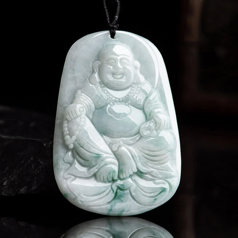 Shop Classic Women's Necklaces & Pendants with a Modern Twist-Buddha Stones Natural Jade Laughing Buddha Maitreya Buddha Luck String Necklace Pendant Shop Classic Women's Necklaces & Pendants with a Modern Twist-Buddha Stones Natural Jade Laughing Buddha Maitreya Buddha Luck String Necklace Pendant