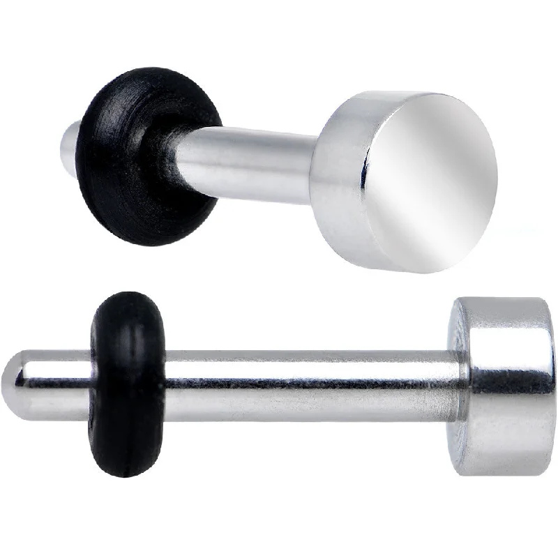 Women's Earrings – Elegant Designs for Every Personality--14 Gauge Stainless Steel Single Flare Flat Top Plug Women's Earrings – Elegant Designs for Every Personality--14 Gauge Stainless Steel Single Flare Flat Top Plug