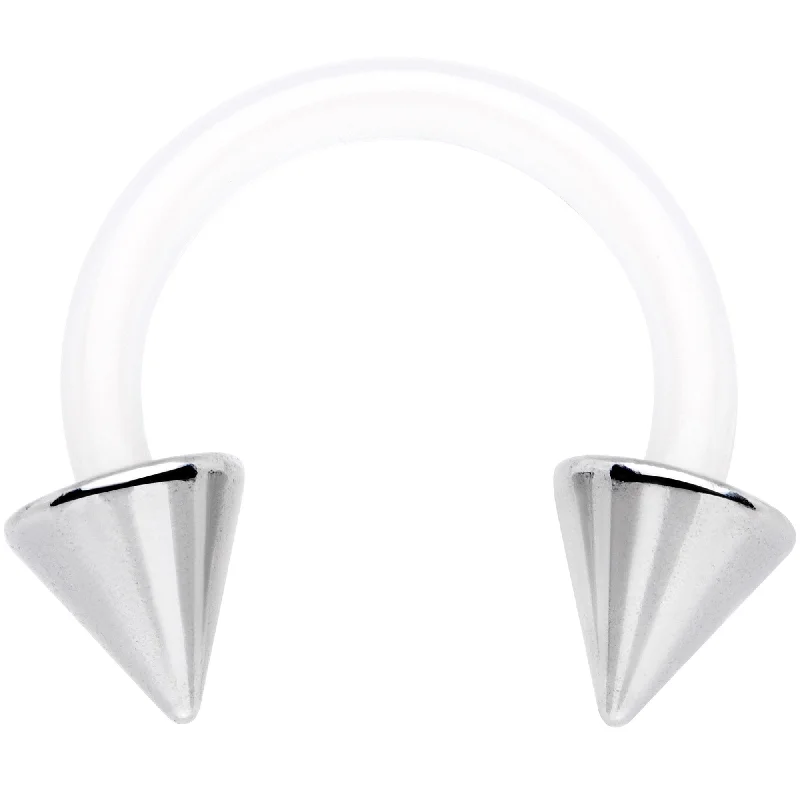 Affordable Lip Rings for Every Budget14 Gauge 3/8 Flexible Bioplast Cone End Horseshoe Circular Barbell Affordable Lip Rings for Every Budget14 Gauge 3/8 Flexible Bioplast Cone End Horseshoe Circular Barbell
