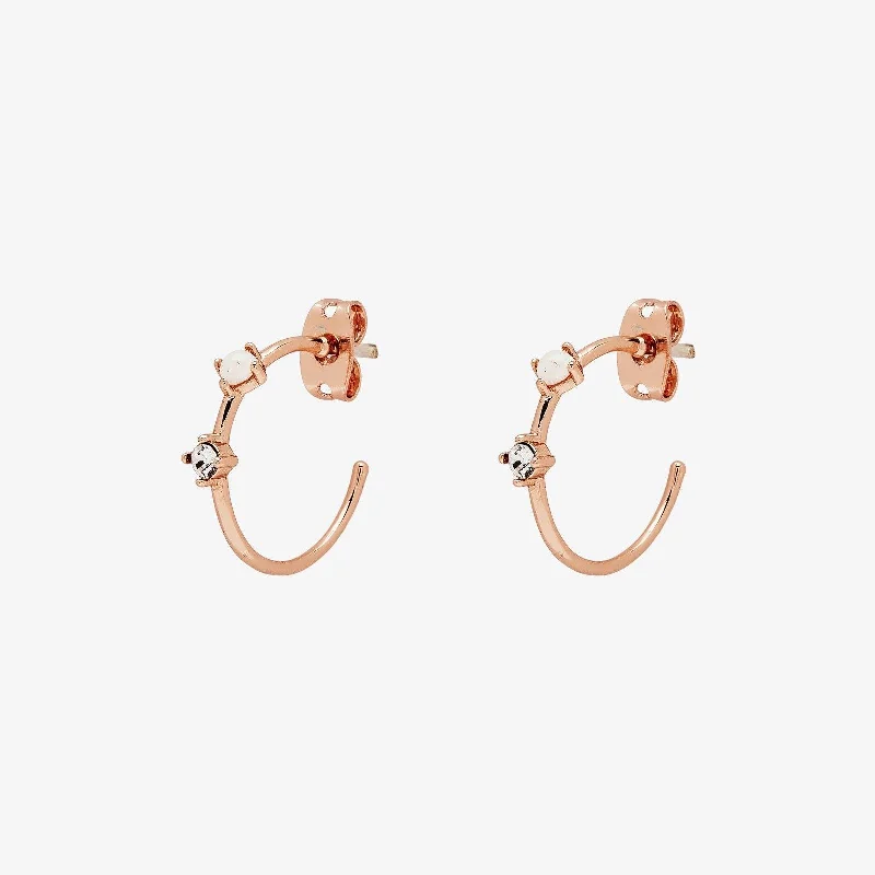 Women's Earrings – Elegant Designs for Every Personality--Opal Hoop Earrings