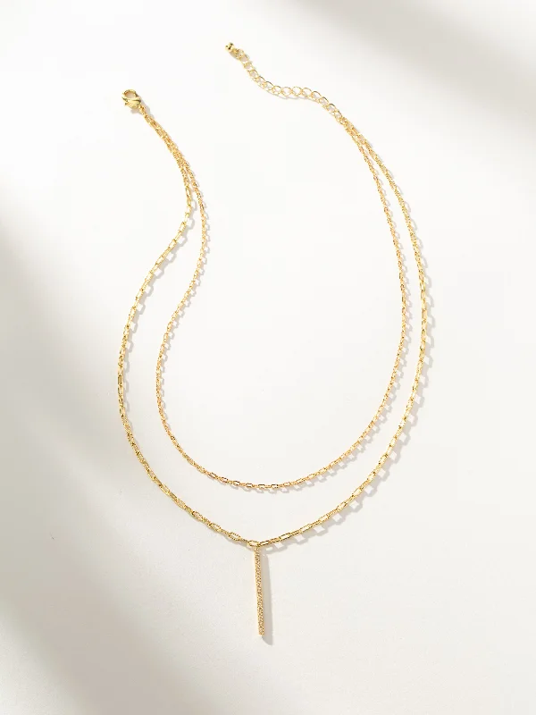 Shop Classic Women's  Necklaces & Pendants with a Modern Twist-Simple Double Chain Necklace