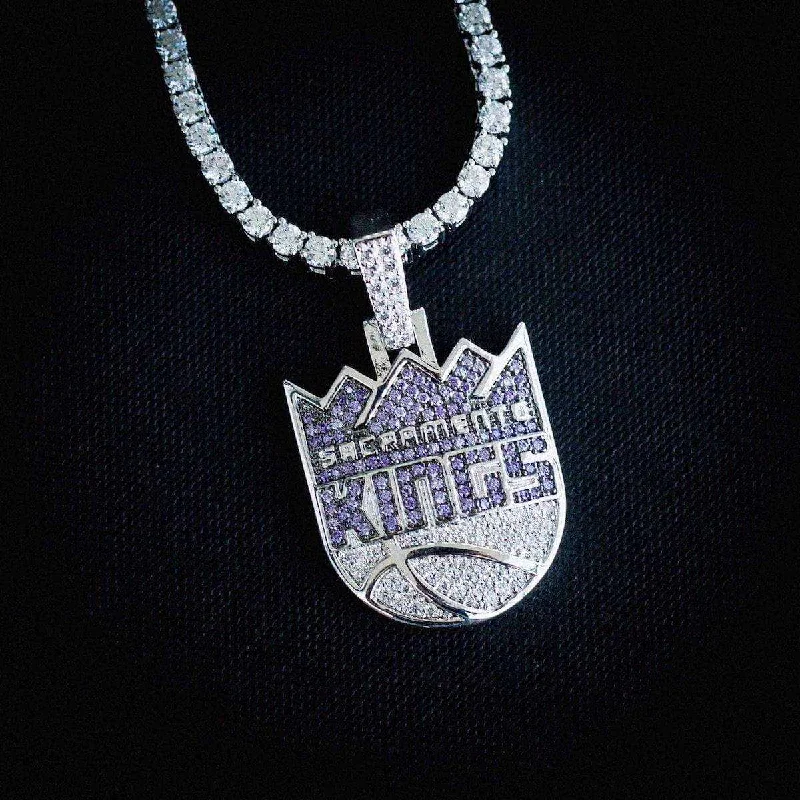 Exclusive Men's Necklaces & Pendants for the Modern Gentleman-Sacramento Kings Official NBA Logo Pendant Exclusive Men's Necklaces & Pendants for the Modern Gentleman-Sacramento Kings Official NBA Logo Pendant