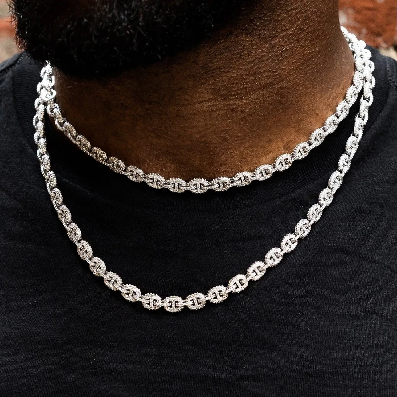Exclusive Men's Necklaces & Pendants for the Modern Gentleman-Micro Valentina Chain in White Gold Exclusive Men's Necklaces & Pendants for the Modern Gentleman-Micro Valentina Chain in White Gold