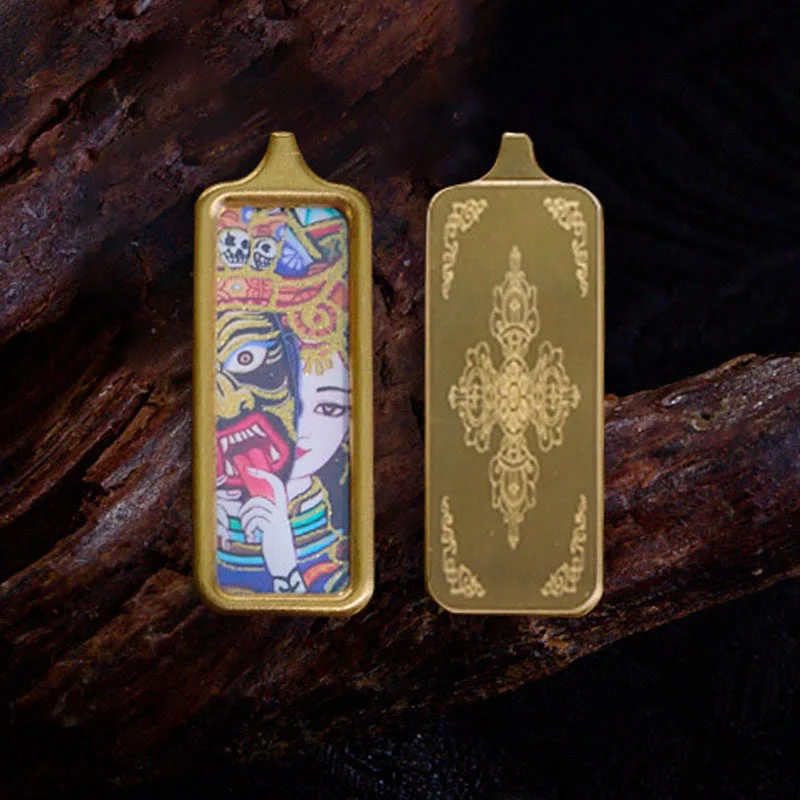 Shop Classic Women's Necklaces & Pendants with a Modern Twist-Buddha Stones Tibet Zakiram Yellow God of Wealth Nine-Tailed Fox Hand-Painted Thangka Calm Necklace Pendant Shop Classic Women's Necklaces & Pendants with a Modern Twist-Buddha Stones Tibet Zakiram Yellow God of Wealth Nine-Tailed Fox Hand-Painted Thangka Calm Necklace Pendant