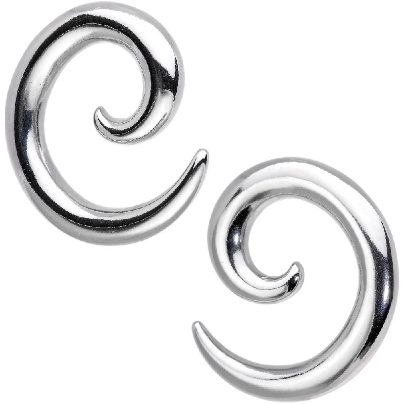Women's Earrings – Elegant Designs for Every Personality--Stainless Steel Spiral Taper Set 5mm to 0 Guage Women's Earrings – Elegant Designs for Every Personality--Stainless Steel Spiral Taper Set 5mm to 0 Guage