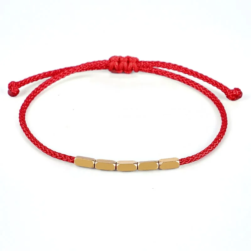 Men's Bracelets with Unique Designs-Buddha Stones Handcrafted Copper Bead Protection Braided String Bracelet Men's Bracelets with Unique Designs-Buddha Stones Handcrafted Copper Bead Protection Braided String Bracelet