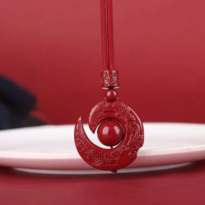 Shop Classic Women's Necklaces & Pendants with a Modern Twist-Buddha Stones One's Luck Improves Design Patern Natural Cinnabar Concentration Necklace Pendant Shop Classic Women's Necklaces & Pendants with a Modern Twist-Buddha Stones One's Luck Improves Design Patern Natural Cinnabar Concentration Necklace Pendant