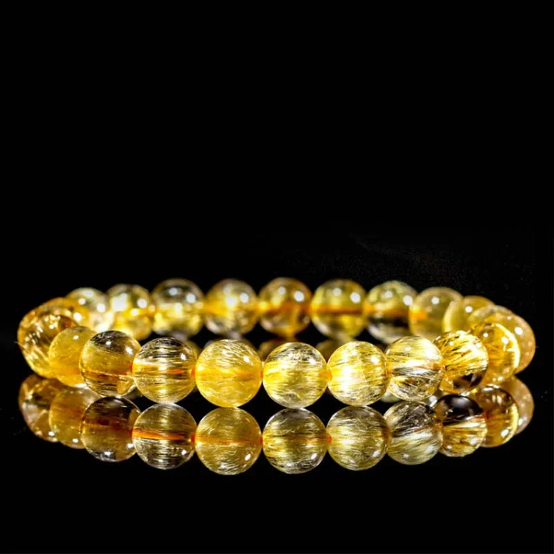Men's Beaded Leather Cuff Bracelets-Natural Citrine Happiness Blessing Bracelet (Extra 30% Off | USE CODE: FS30) Men's Beaded Leather Cuff Bracelets-Natural Citrine Happiness Blessing Bracelet (Extra 30% Off | USE CODE: FS30)