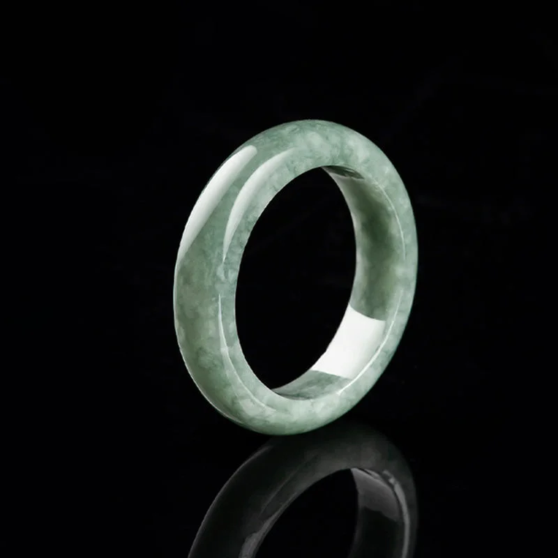 Chic Women's Rings for Fashion-Forward Looks-Buddha Stones Natural Jade Abundance Healing Ring Chic Women's Rings for Fashion-Forward Looks-Buddha Stones Natural Jade Abundance Healing Ring