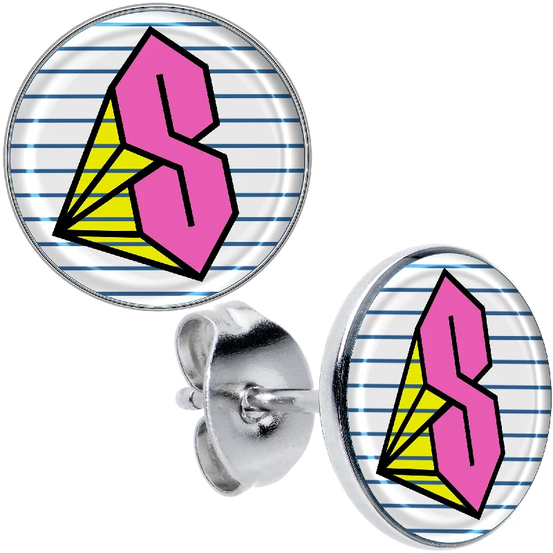 Women's Earrings – Elegant Designs for Every Personality--Hot Pink Cool S Stud Earrings