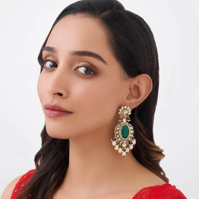 Women's Earrings – Elegant Designs for Every Personality--Kundan Earring 164021