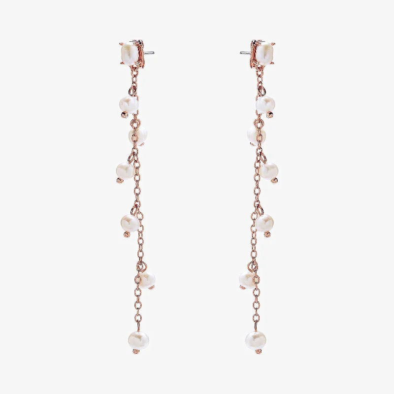Women's Earrings – Elegant Designs for Every Personality--Pearl Waterfall Earrings