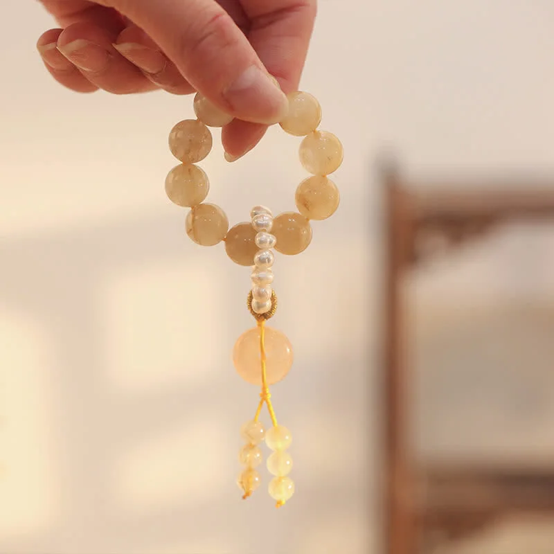 Stylish Personalized Bracelets for Men-Buddha Stones Citrine Peace Buckle Prosperity Happiness Wrist Mala Stylish Personalized Bracelets for Men-Buddha Stones Citrine Peace Buckle Prosperity Happiness Wrist Mala
