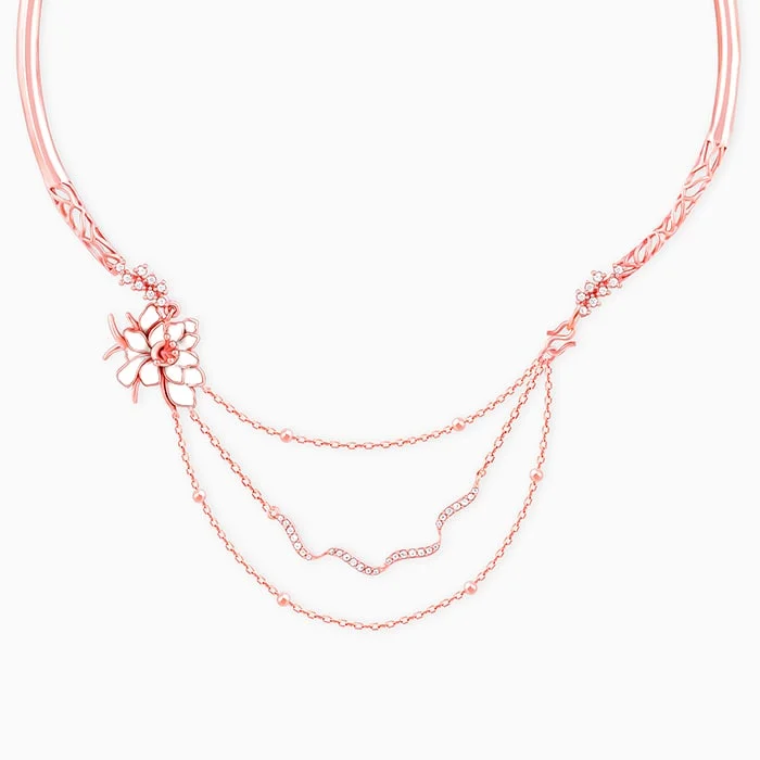 Shop Classic Women's Necklaces & Pendants with a Modern Twist-Rose Gold Brahma Kamal Statement Necklace Shop Classic Women's Necklaces & Pendants with a Modern Twist-Rose Gold Brahma Kamal Statement Necklace