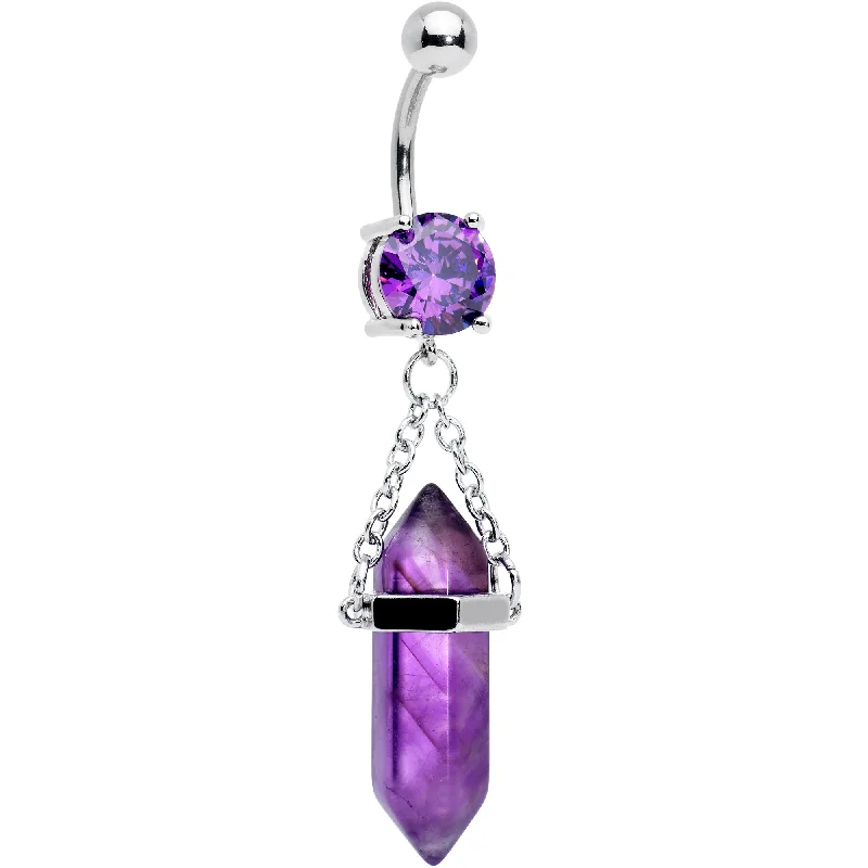 Beautiful Belly Rings for Fashion-Forward Women -Purple Amethyst Stone Stone Hippie Dangle Belly Ring Beautiful Belly Rings for Fashion-Forward Women -Purple Amethyst Stone Stone Hippie Dangle Belly Ring